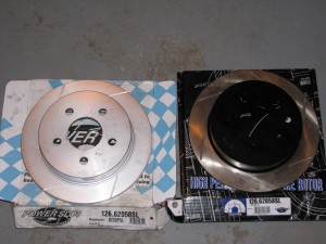 mismatched brake rotors