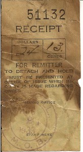 1938 receipt